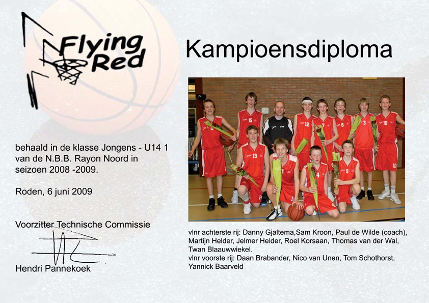 JU14-1 2009 champions
