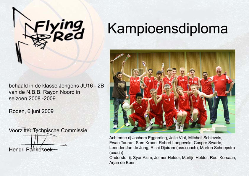 JU16-1 2009 champions